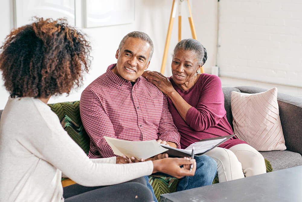 Couple getting Estate Planning advice from an advisor